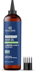 Botanic Hearth Rosemary Oil for Hair Growth - 6.7 Fl oz | Enriched with Biotin, Castor & Jojoba | Hair Relaxers & Dry Scalp Treatment | Color Safe | Suitable For All Hair Types Open Heaven Beauty