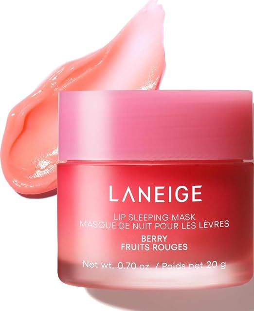 LANEIGE Lip Sleeping Mask: Korean Overnight Treatment For Dry Lips | Hydrating & Nourishing Overnight Lip Treatment Mask with Vitamin C, Shea & Murumuru Seed Butter | Now Build Your Own Bespoke Swirl Open Heaven Beauty