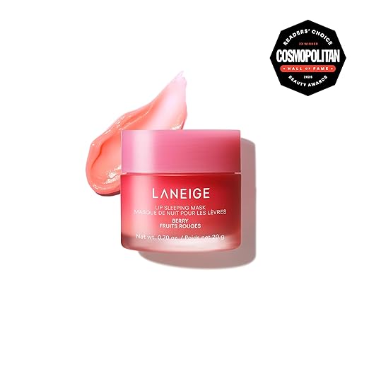 LANEIGE Lip Sleeping Mask: Korean Overnight Treatment For Dry Lips | Hydrating & Nourishing Overnight Lip Treatment Mask with Vitamin C, Shea & Murumuru Seed Butter | Now Build Your Own Bespoke Swirl Open Heaven Beauty