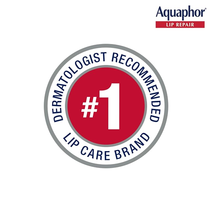 Aquaphor Lip Repair Ointment, Value Pack, 2 x 0.35 FL OZ | Lip Balm Moisturizer with Vitamins and Shea Butter, Immediate Severely Dry Lip Relief, Paraben and Fragrance Free Open Heaven Beauty