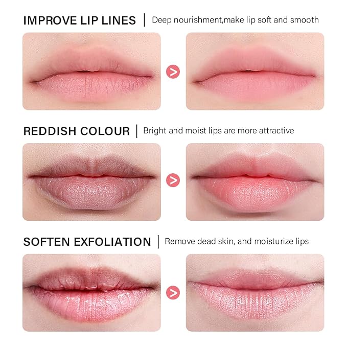 Sleeping lip mask, Nourish & Hydrate Lip Mask With Vitamin C, Antioxidants, Lip Balm, Lip Skin Care, Improve Lip Color, Reduce Lip Lines Open Heaven Beauty