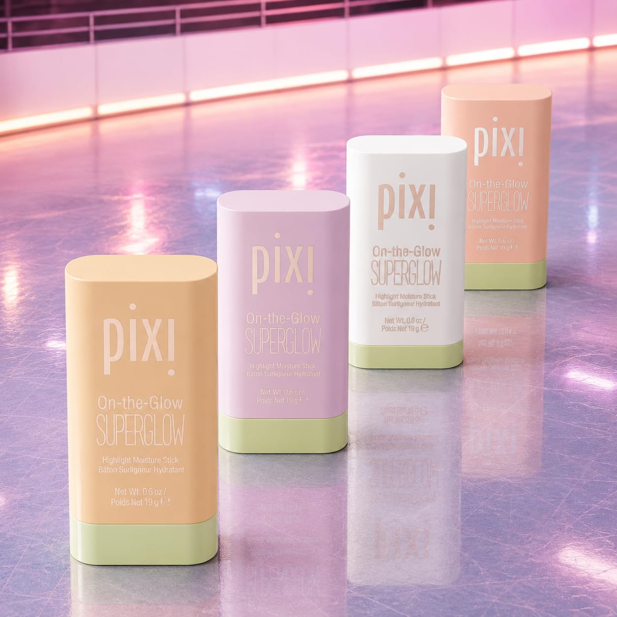 Pixi ON-THE-GLOW SuperGlow Cream Highlighter Stick, Dewy | Natural Lustre | Hydrating, Dewy, Lumincous Cream Highlighter and Contour for Cheeks and Brows, Paraben Free Open Heaven Beauty