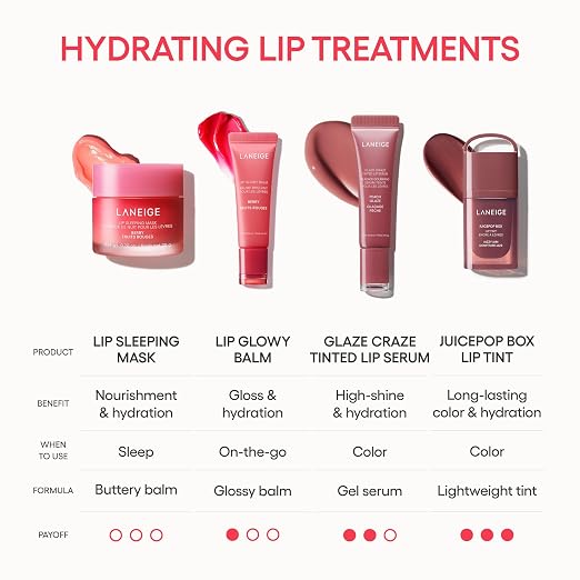 LANEIGE Lip Sleeping Mask: Korean Overnight Treatment For Dry Lips | Hydrating & Nourishing Overnight Lip Treatment Mask with Vitamin C, Shea & Murumuru Seed Butter | Now Build Your Own Bespoke Swirl Open Heaven Beauty