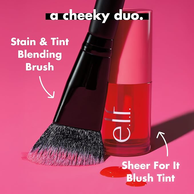 e.l.f. Sheer For It Blush Tint, Pink Positive | Multi-Use, Long-Lasting Lip & Cheek Makeup, Creates A Natural Flush Finish, Vegan & Cruelty-Free Open Heaven Beauty