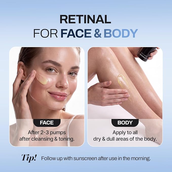 MEDITHERAPY Retinal Skin Booster Serum 5.07 fl oz | Retinaldehyde, Niacinamide, Cica | Korean Hydrating Face & Body Serum for Dull, Uneven Skin, All Skin Types, K-Beauty Open Heaven Beauty
