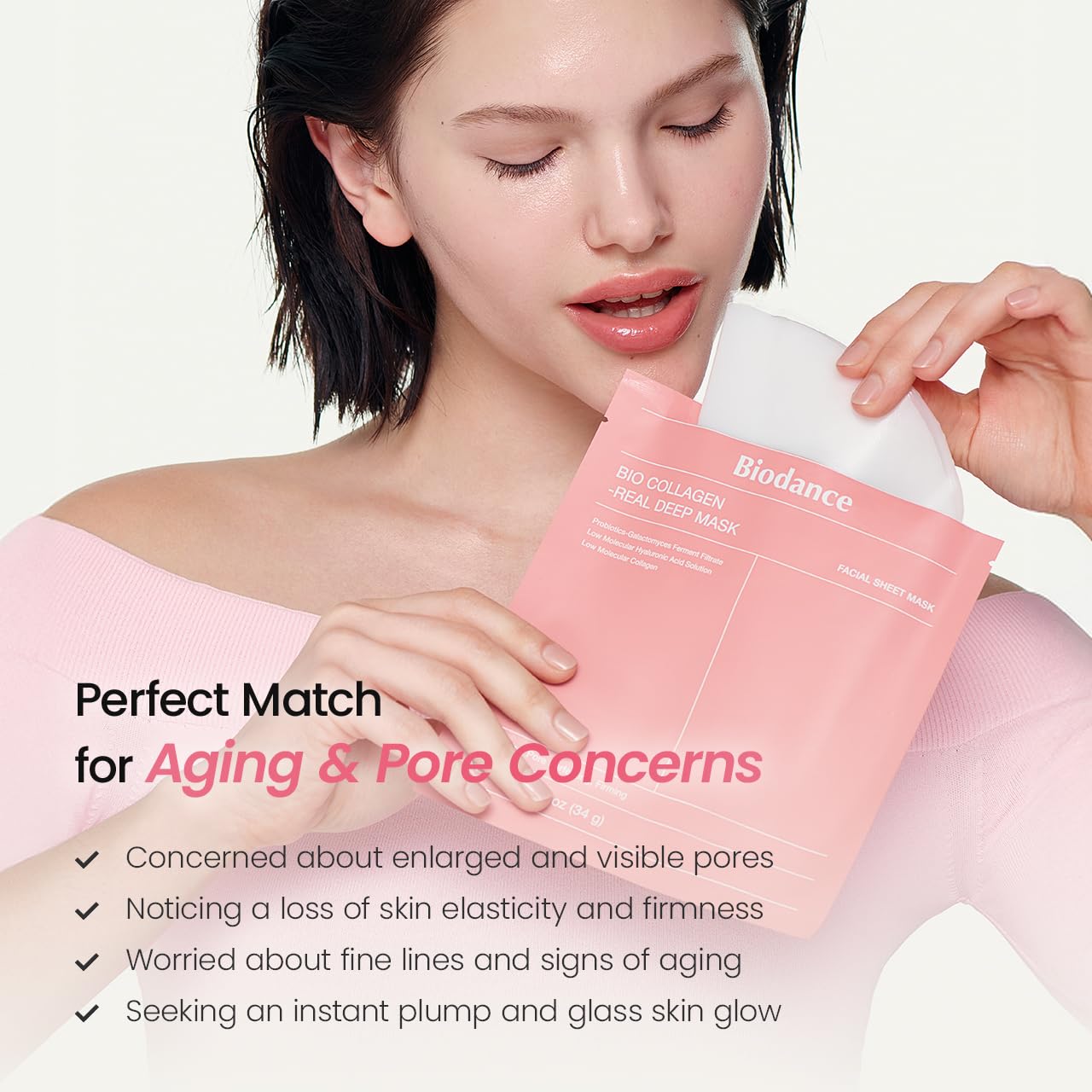 BIODANCE Bio-Collagen Real Deep Mask, Pack Of 4 Open Heaven Beauty