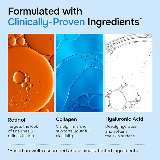 SimplyVital Face Moisturizer Retinol Collagen Hyaluronic Acid Cream 1.7 oz | Anti-Aging, Moisturizer Face Cream for Women & Men, Visibly Firming, Hydrating Neck Care, Day & Night Skin Care, Silky Feel Open Heaven Beauty