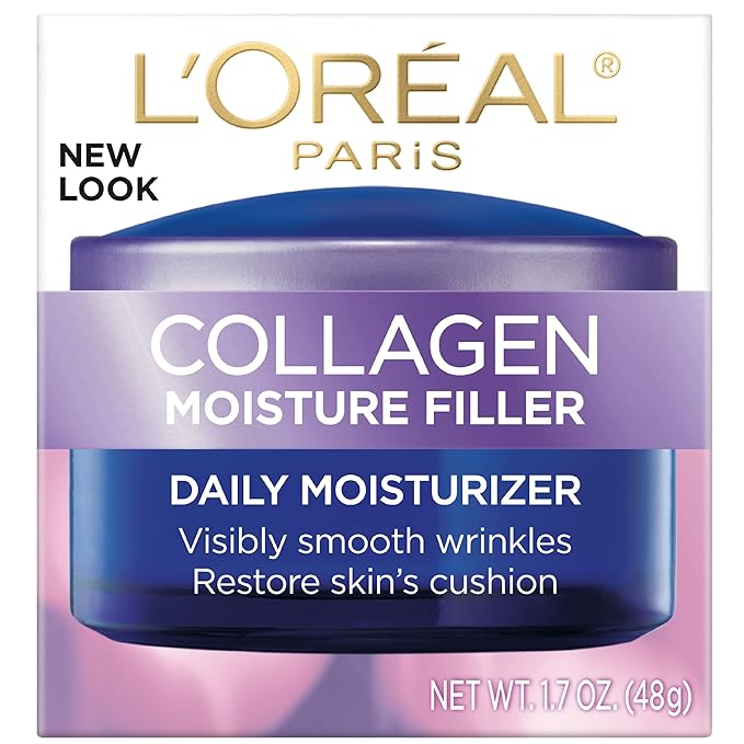 L’Oreal Paris Collagen Daily Face Moisturizer, Anti Aging Face Cream to Reduce Wrinkles and Provide Intense Hydration, 1.7 oz Open Heaven Beauty