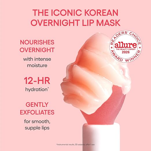 LANEIGE Lip Sleeping Mask: Korean Overnight Treatment For Dry Lips | Hydrating & Nourishing Overnight Lip Treatment Mask with Vitamin C, Shea & Murumuru Seed Butter | Now Build Your Own Bespoke Swirl Open Heaven Beauty