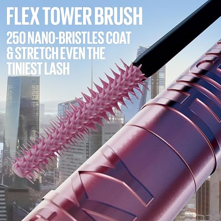 Maybelline Lash Sensational Sky High Washable Mascara Makeup, Volumizing, Lengthening, Defining, Curling, Multiplying, Buildable Formula, Blackest Black, 1 Count Open Heaven Beauty