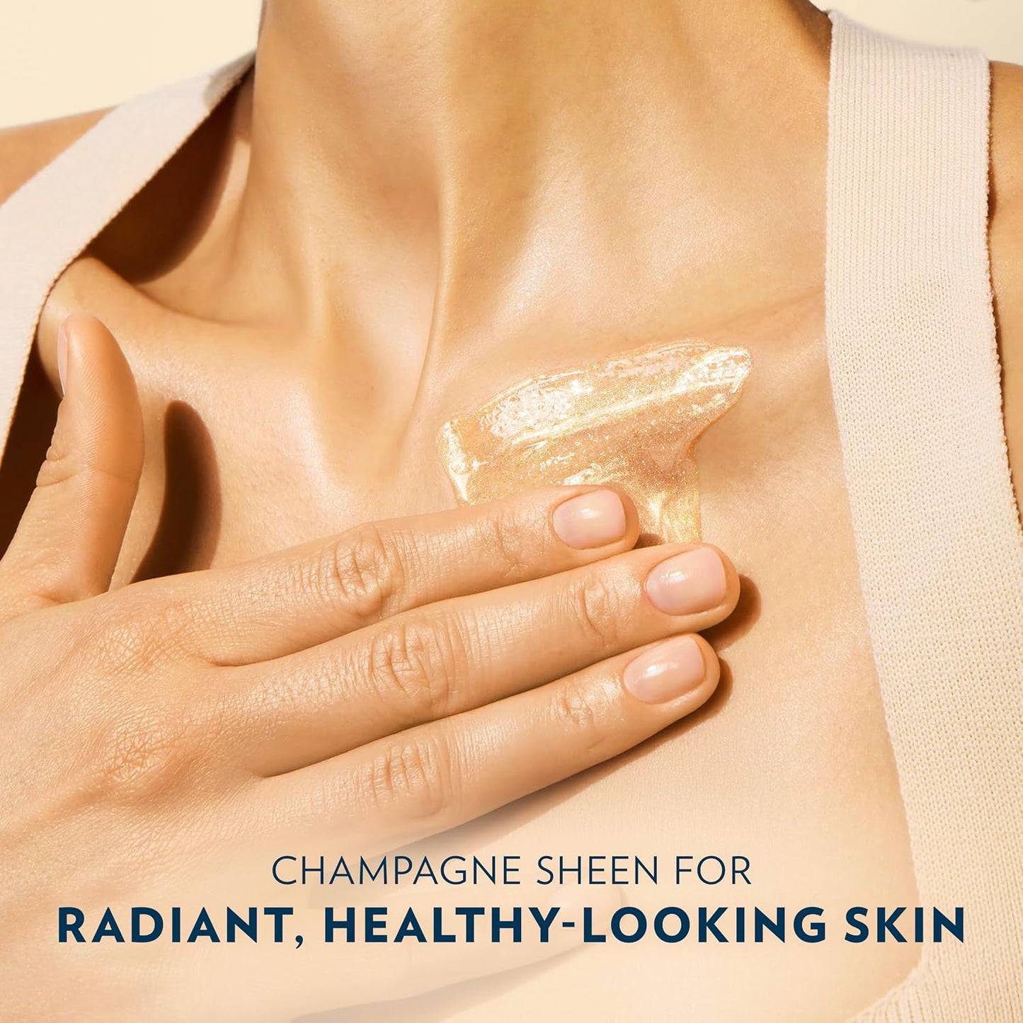 Vaseline Glazed and Glisten Sunlit Glow Body Gel Oil Vanilla Cocoa Shimmering with Ultra-Hydrating Lipids and 100% Pure Cocoa Butter, 6.8 Oz Open Heaven Beauty