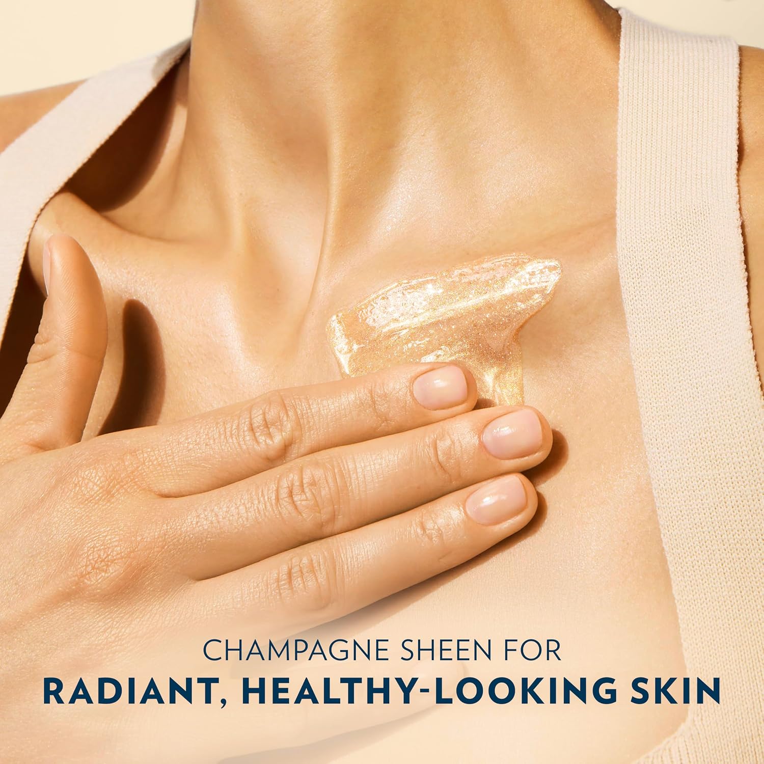 Vaseline Glazed and Glisten Sunlit Glow Body Gel Oil Vanilla Cocoa Shimmering with Ultra-Hydrating Lipids and 100% Pure Cocoa Butter, 6.8 Oz Open Heaven Beauty