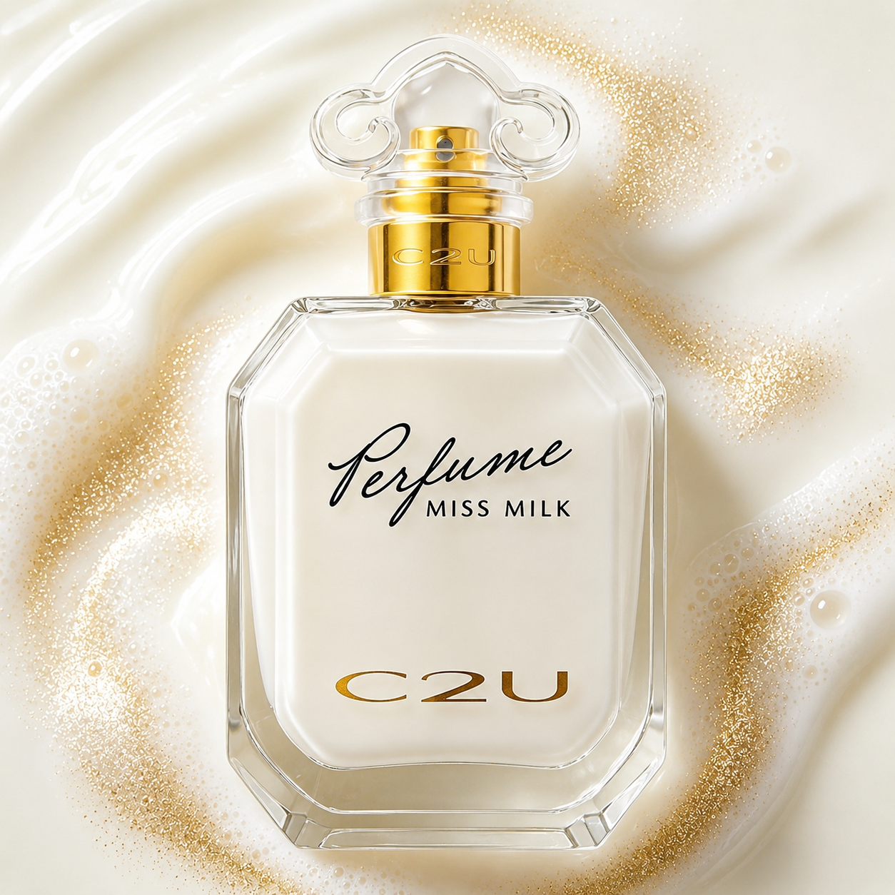 C2U Miss Milk Perfume Spray 35ml | Long Lasting Floral Sweet Fragrance for Women Open Heaven Beauty