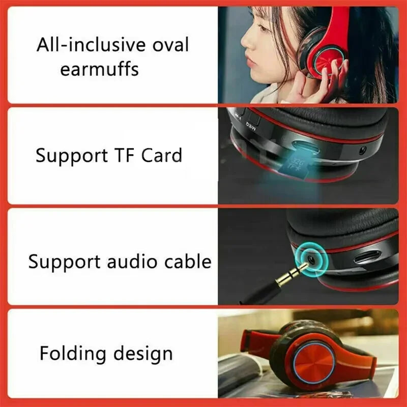 RGB Bluetooth Over-Ear Headphones