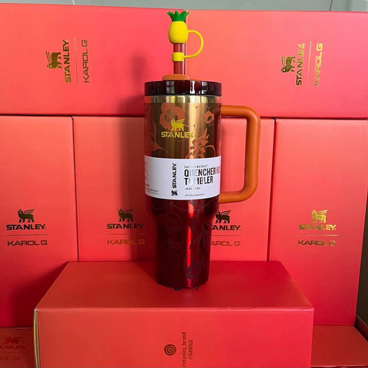 The Stanley 1913 x KAROL G 40oz Quencher H2.O FlowState Tumbler Limited Edition